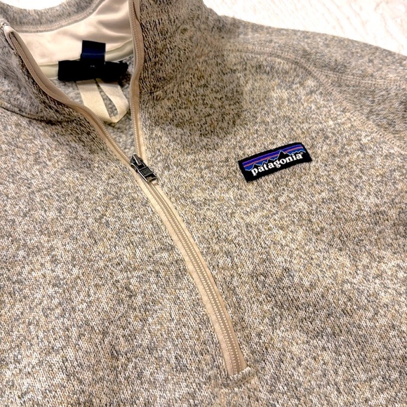 Patagonia Better Sweater Quarter-Zip Fleece Pullover Cream Gray - Picture 7 of 10